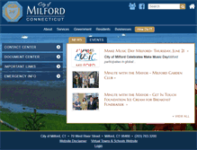 Tablet Screenshot of ci.milford.ct.us